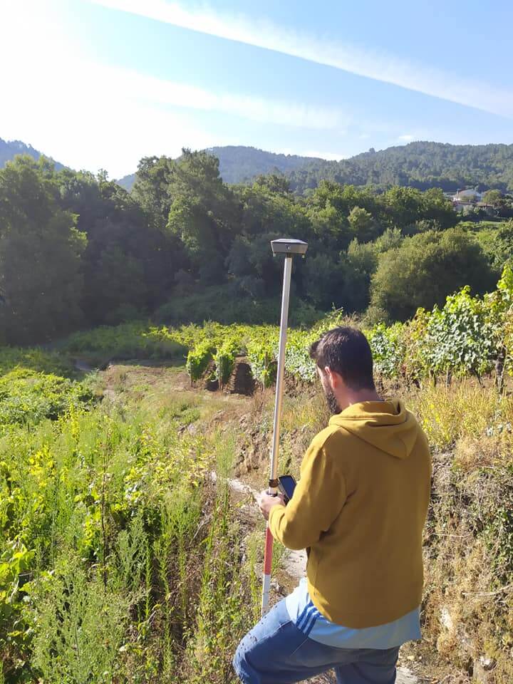 Medición de fincas con GPS centimétrico en O Morrazo, Pontevedra